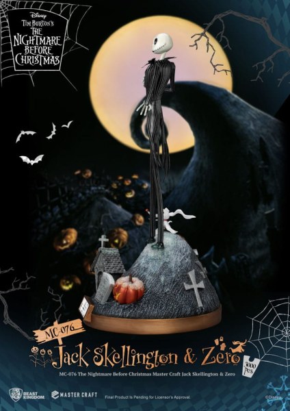 Jack Skellington e Zero - Disney Mastercraft