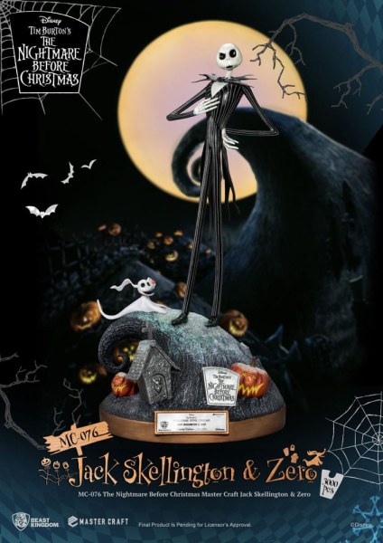 Jack Skellington e Zero - Disney Mastercraft