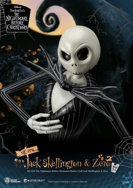 Jack Skellington e Zero - Disney Mastercraft