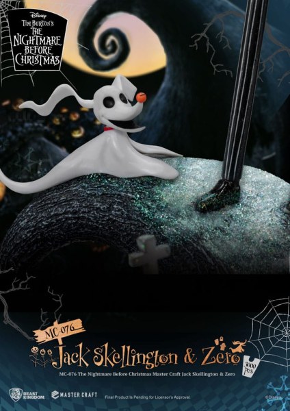 Jack Skellington e Zero - Disney Mastercraft