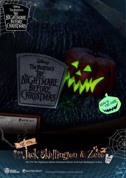 Jack Skellington e Zero - Disney Mastercraft