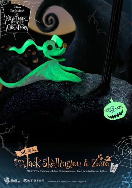 Jack Skellington e Zero - Disney Mastercraft