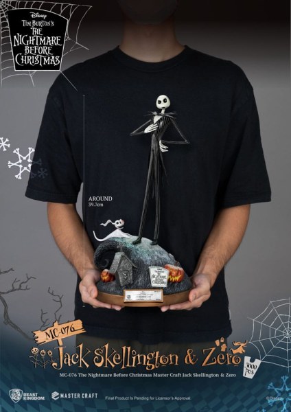 Jack Skellington e Zero - Disney Mastercraft