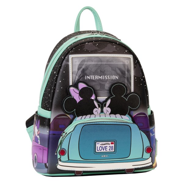 MINI ZAINO Lenticolare Topolino e Minnie Date Night al Drive-In - DISNEY LOUNGEFLY