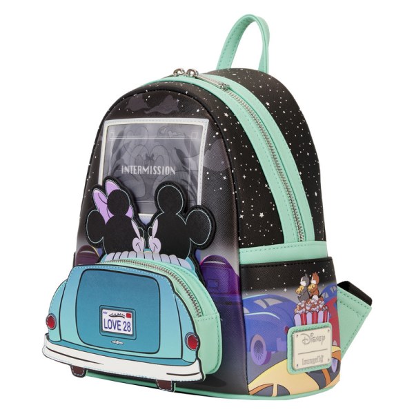 MINI ZAINO Lenticolare Topolino e Minnie Date Night al Drive-In - DISNEY LOUNGEFLY