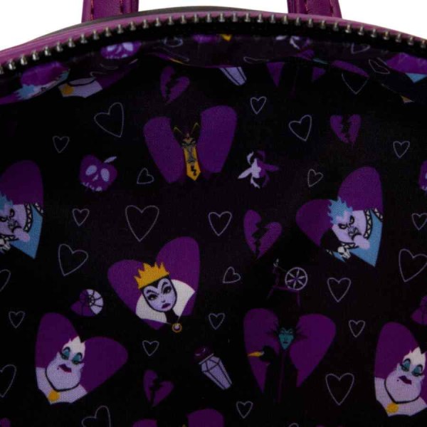 MINI ZAINO I cattivi ti maledicono il cuore - DISNEY LOUNGEFLY
