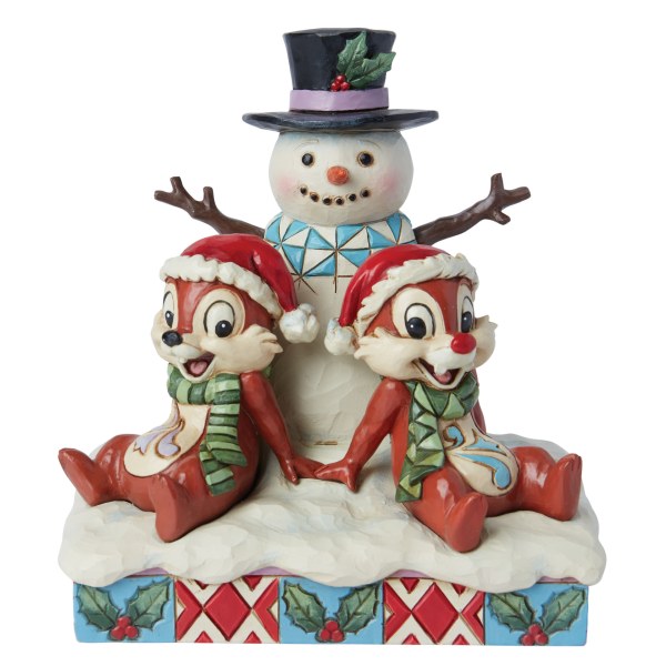 Cip e Ciop con un pupazzo di neve – Disney Traditions