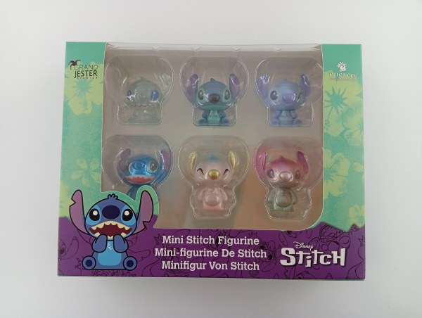 Lotto di 6 mini figurine Stitch (finestra) - Disney Grand Jester