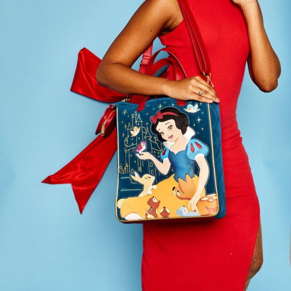 Borsa tote Biancaneve in velluto trapuntato - DISNEY LOUNGEFLY