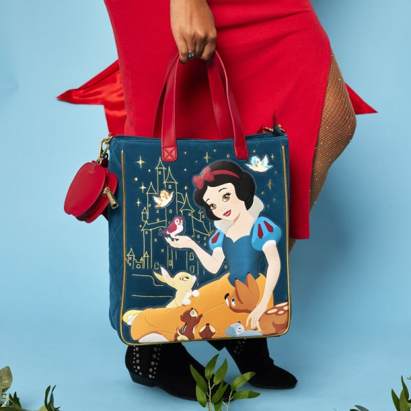 Borsa tote Biancaneve in velluto trapuntato - DISNEY LOUNGEFLY