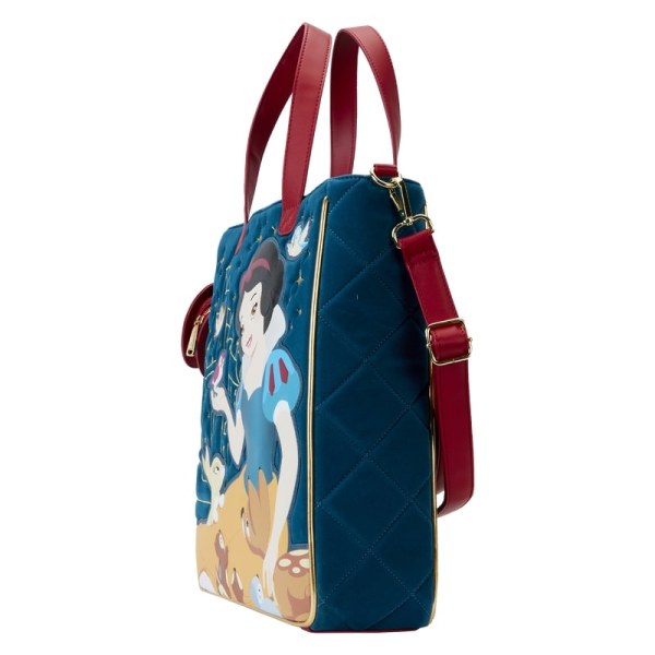 Borsa tote Biancaneve in velluto trapuntato - DISNEY LOUNGEFLY
