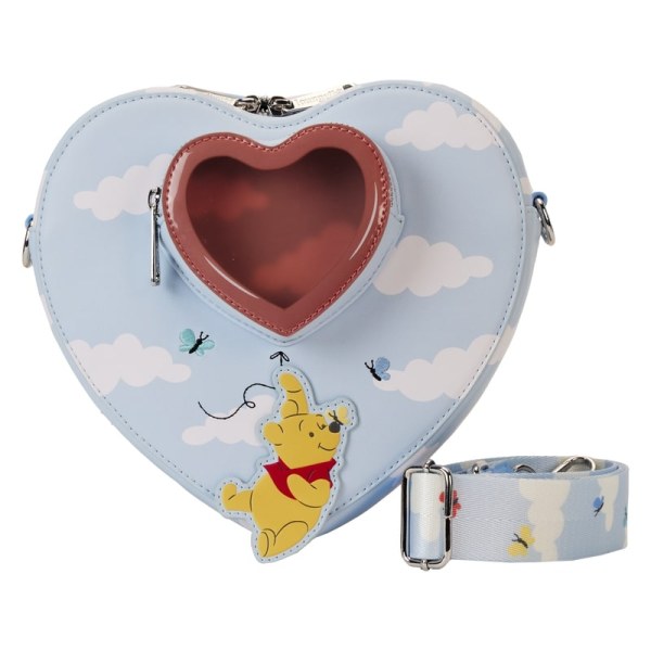 Borsa a tracolla a cuore Winnie e i suoi amici galleggiano con palloncini - DISNEY LOUNGEFLY