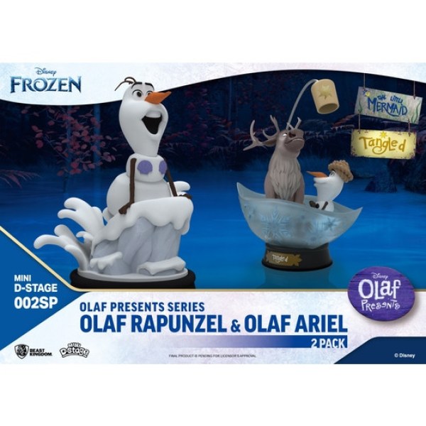 Olaf Rapunzel e Olaf Ariel - DISNEY MINI D-STAGE