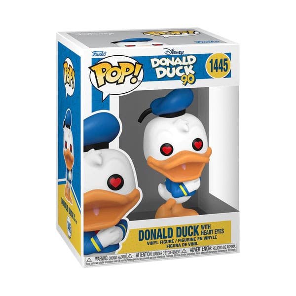 FunkoPop! 1445 - Paperino (occhi in cuore) 90° anniversario - Disney