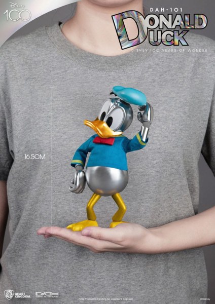 Paperino articolato Disney 100 anni di meraviglie - Eroi d'azione dinamici