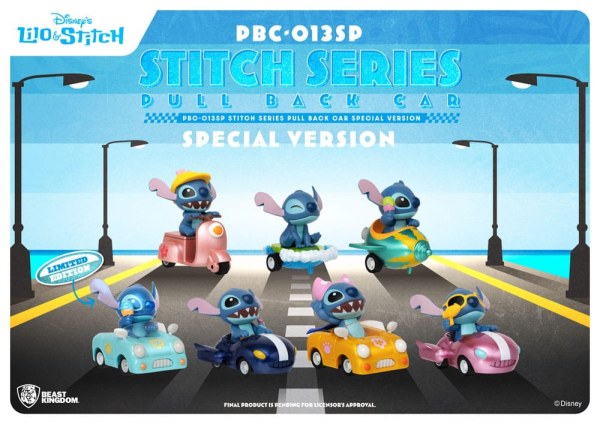 Confezione da 6 figurine Stitch in car Edizione Speciale - Disney