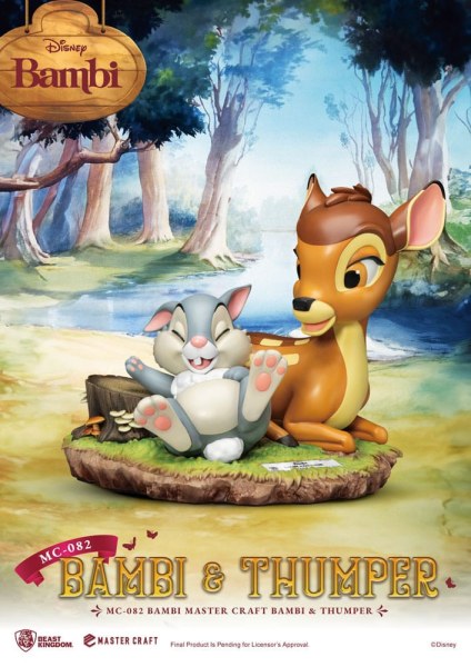 Statuetta Bambi e Tippete 26 cm - Disney Mastercraft