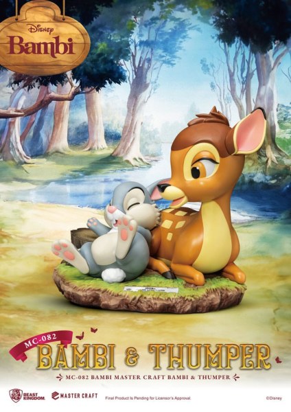 Statuetta Bambi e Tippete 26 cm - Disney Mastercraft