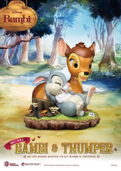 Statuetta Bambi e Tippete 26 cm - Disney Mastercraft