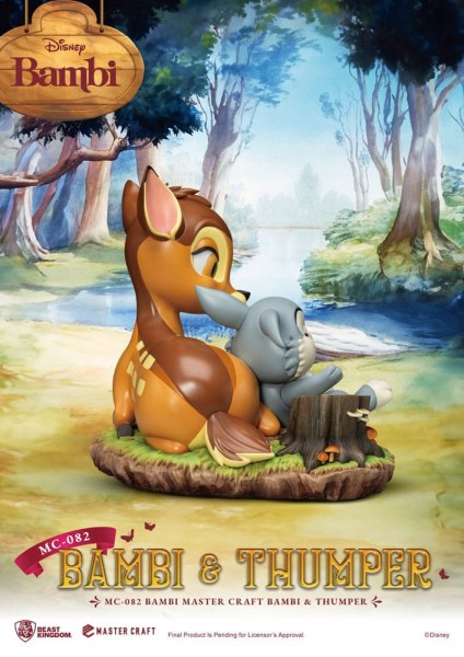 Statuetta Bambi e Tippete 26 cm - Disney Mastercraft