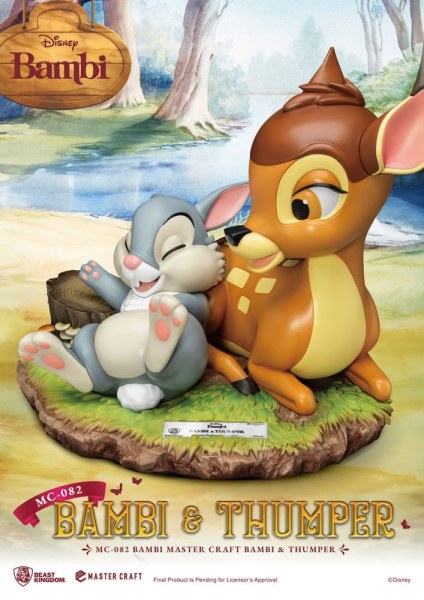 Statuetta Bambi e Tippete 26 cm - Disney Mastercraft