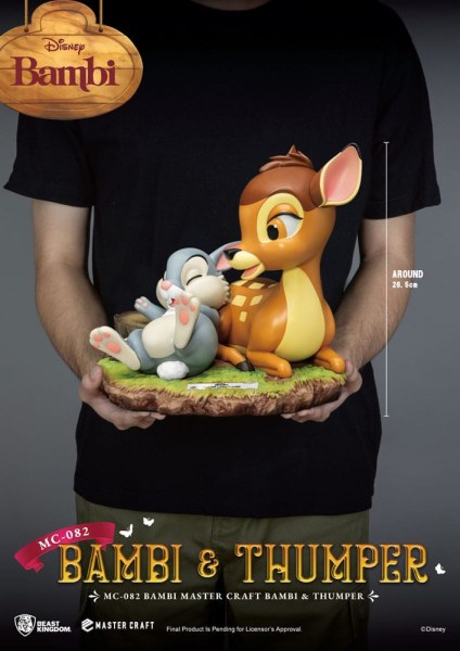Statuetta Bambi e Tippete 26 cm - Disney Mastercraft