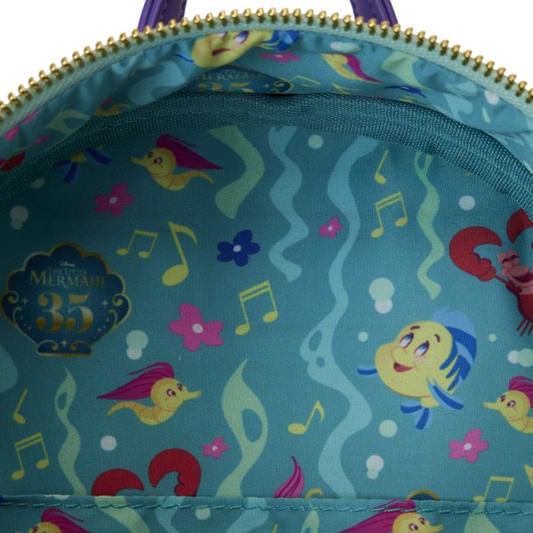MINI ZAINO La Sirenetta 35° Anniversario La Vita è nelle Bolle - DISNEY LOUNGEFLY