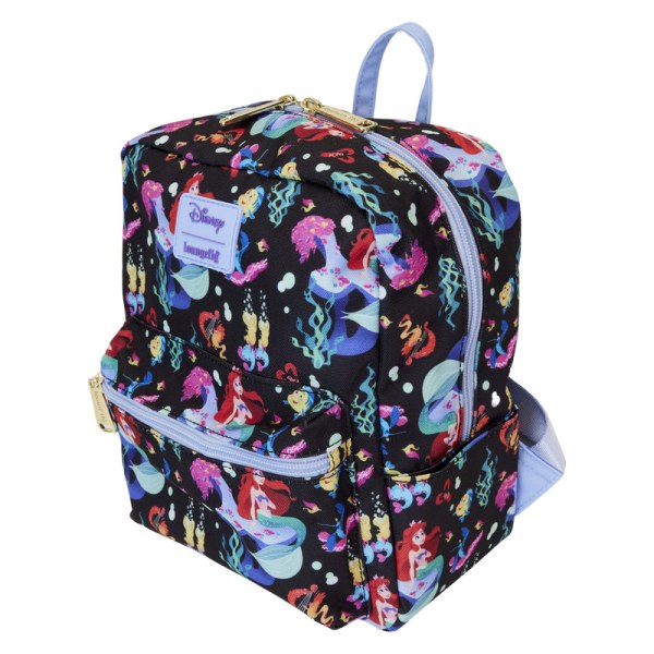 ZAINO MINI Nylon La Sirenetta 35° Anniversario Life is the Bubbles - DISNEY LOUNGEFLY