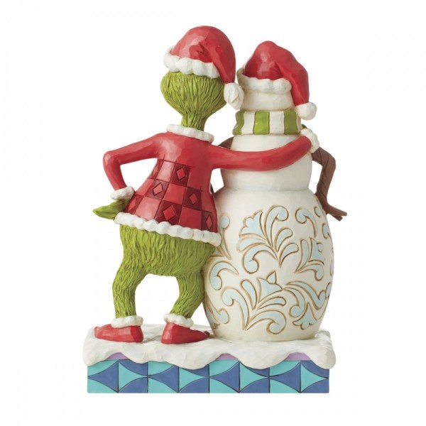 GRINCH ACCANTO AL PUPAZZO DI NEVE GRINCHY - JIM SHORE GRINCH