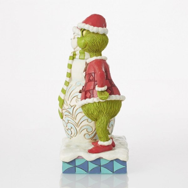 GRINCH ACCANTO AL PUPAZZO DI NEVE GRINCHY - JIM SHORE GRINCH