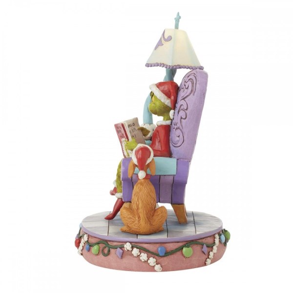 GRINCH IN SEDIA CHE LETTURA - JIM SHORE GRINCH
