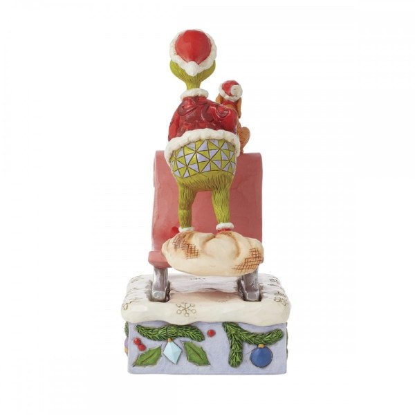 GRINCH E MAX IN SLITTA - JIM SHORE GRINCH