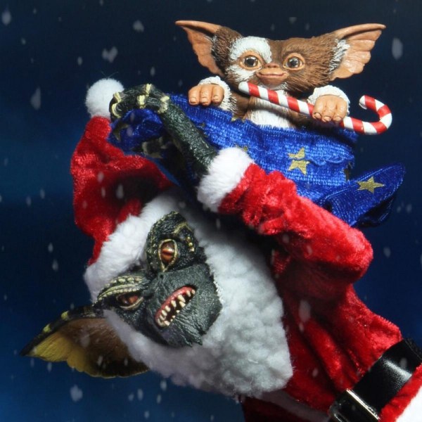 GREMLINS - ACTION FIGURE - SANTA STRIPE E GIZMO