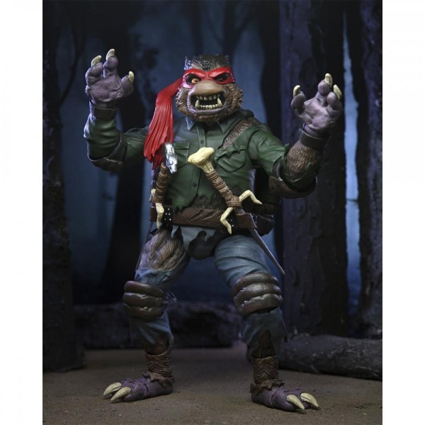UNIVERSAL MONSTERS X NINJA TURTLES - ACTION FIGURE – ULTIMATE RAPHAEL WOLFMAN