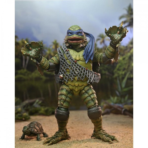 UNIVERSAL MONSTERS X NINJA TURTLES - ACTION FIGURE – LEONARDO LA CREATURA