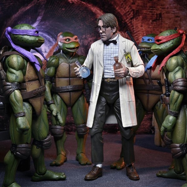 Tartarughe Ninja II: Il segreto di Ooze - PACCHETTO DA 2 ACTION FIGURE - PROFESSOR PERRY E TUTA HAZMAT PROFESSOR PERRY