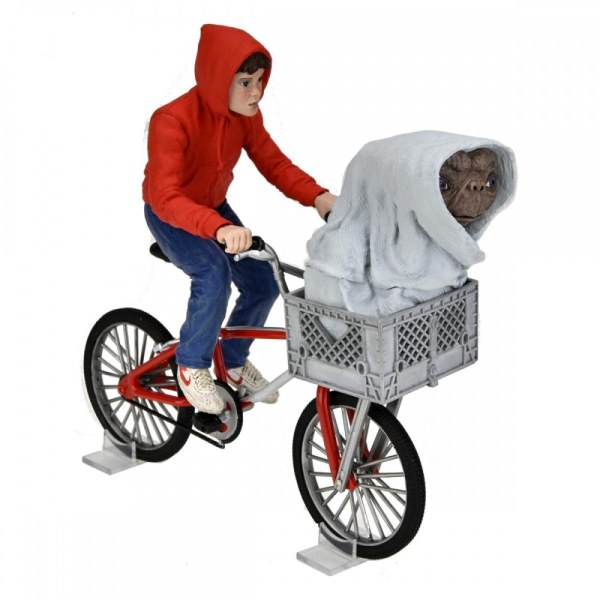 E.T. 40° ANNIVERSARIO - ACTION FIGURE - ELLIOTT & E.T. IN BICI