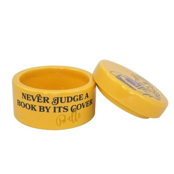 MINI VASO IN CERAMICA DISNEY 100 LA BELLA E LA BESTIA NON GIUDICA MAI UN LIBRO DALLA COPERTINA