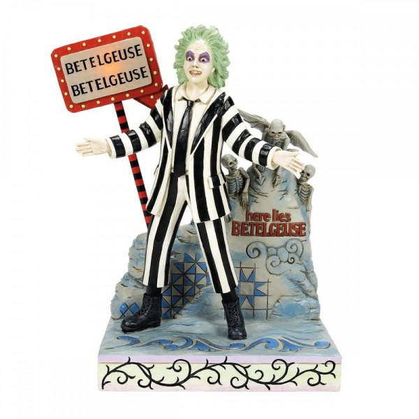 INSEGNA LED BEETLEJUICE E PIETRA TOMBALE - JIM SHORE