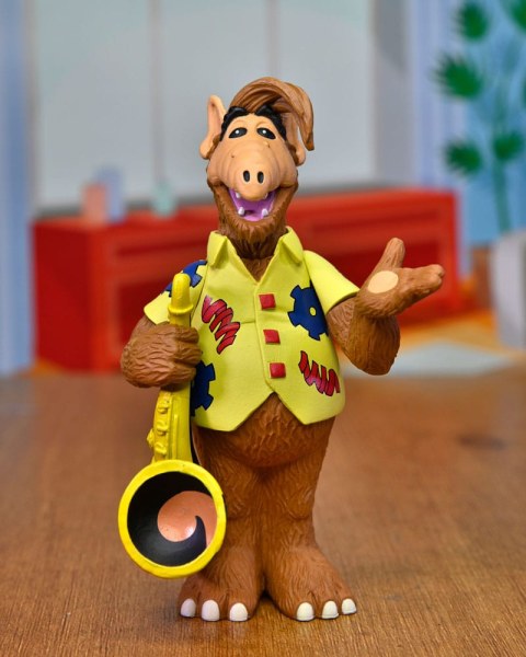 Figurina Alf Toony Classic Alf con sassofono 15 cm