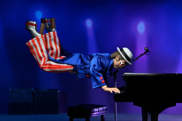 Figura Elton John vestito dal vivo nel '76 Deluxe Set 20 cm