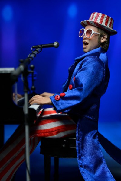 Figura Elton John vestito dal vivo nel '76 Deluxe Set 20 cm