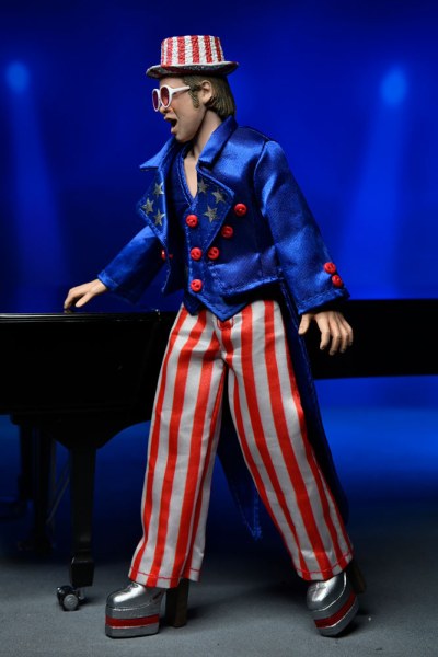 Figura Elton John vestito dal vivo nel '76 Deluxe Set 20 cm