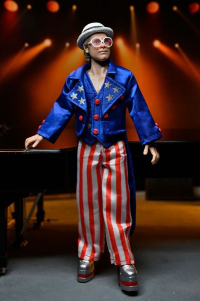 Figura Elton John vestito dal vivo nel '76 Deluxe Set 20 cm