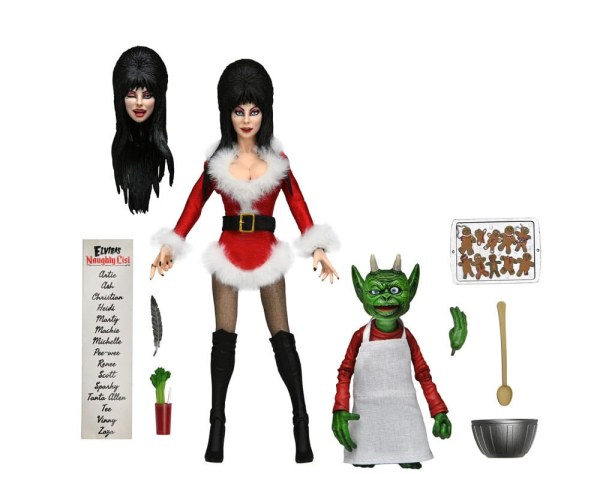 Elvira, Mistress of the Dark Figur eClothed Very Scary Xmas Elvira 20 cm
