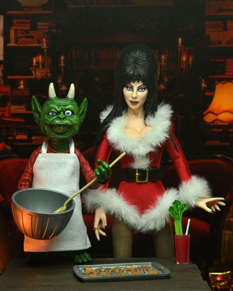 Elvira, Mistress of the Dark Figur eClothed Very Scary Xmas Elvira 20 cm