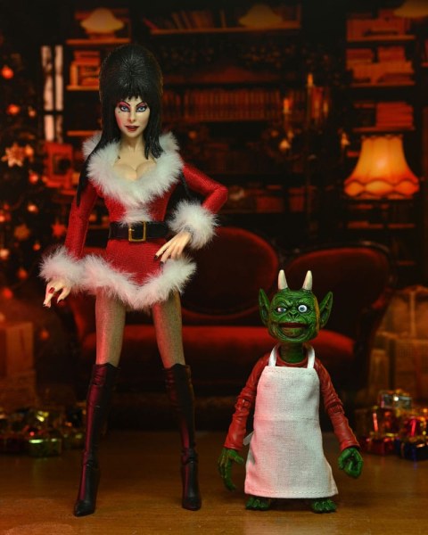 Elvira, Mistress of the Dark Figur eClothed Very Scary Xmas Elvira 20 cm