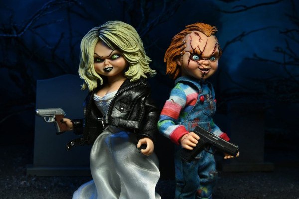 La sposa di Chucky confezione 2 Figura vestita Chucky e Tiffany 14 cm