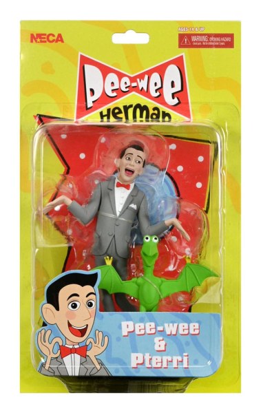 Figura Pee-Wee Herman Toony Classics Pee-Wee e Pterri 15 cm