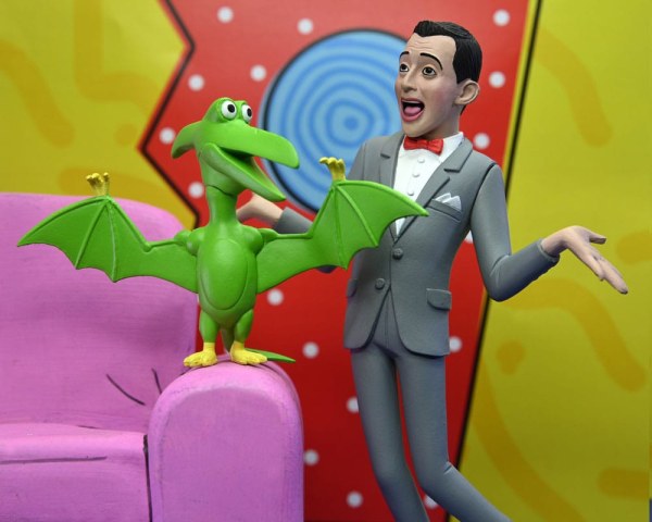 Figura Pee-Wee Herman Toony Classics Pee-Wee e Pterri 15 cm